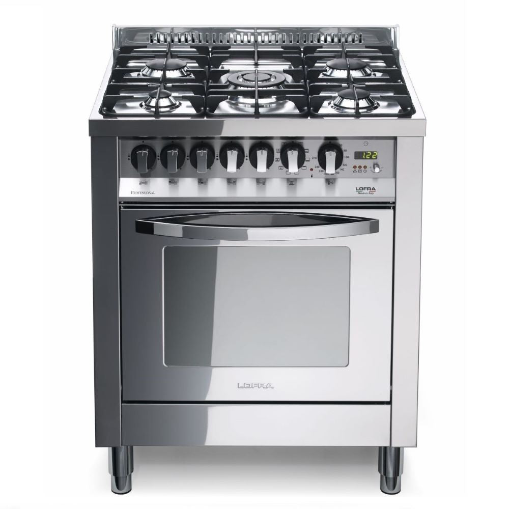 Lofra Rainbow 70 PL 76MFT GVT C Stainless Gas Dual Fuel Range Cooker 70cm