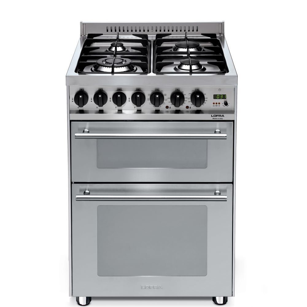 Lofra Professional 60 P 66MFE/C GV Gas Dual Fuel Range Cooker 60cm