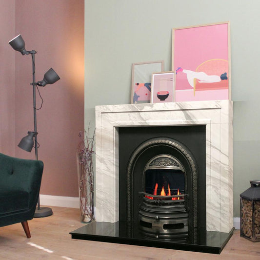 Iconic Trance 450 Log Effect Advanced Electric Fire for Cast Arched Fireplace