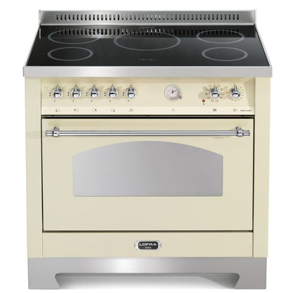 Lofra Dolcevita 90 RBIG 96MFT /5i Induction Electric Range Cooker 90cm Cream & Chrome