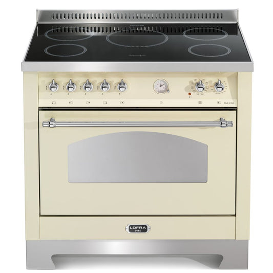 Lofra Dolcevita 90 RBIG 96MFT /5i Induction Electric Range Cooker 90cm Cream & Chrome