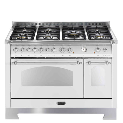 Lofra Dolcevita 120 RSD 126MFT+E Gas Dual Fuel Range Cooker 120cm White and Chrome