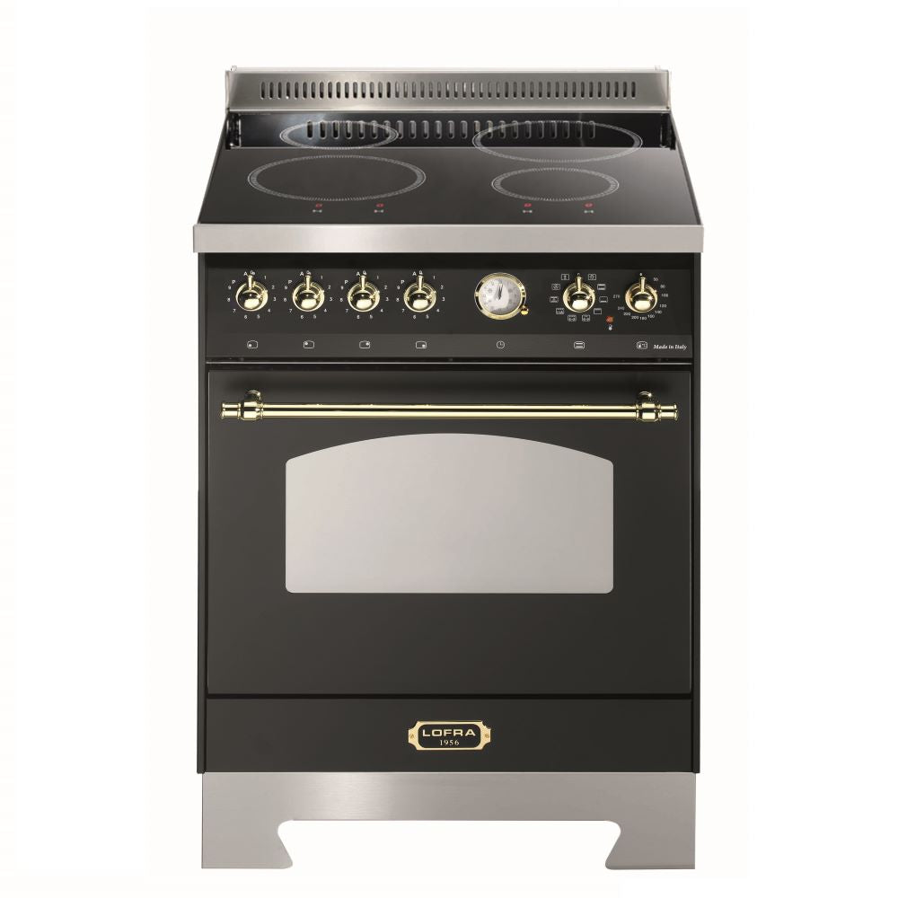 Lofra Dolcevita RNM66MFT/4I Electric Induction Range Cooker 60cm Black & Brass