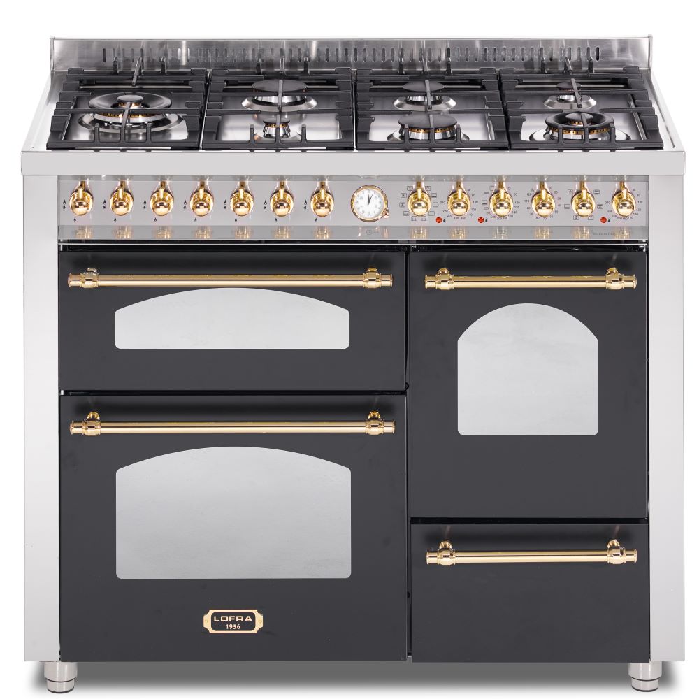 Lofra Dolcevita 110 RNM 116MFET+SMFT/2AEO Black Gas Dual Fuel Range Cooker 110cm