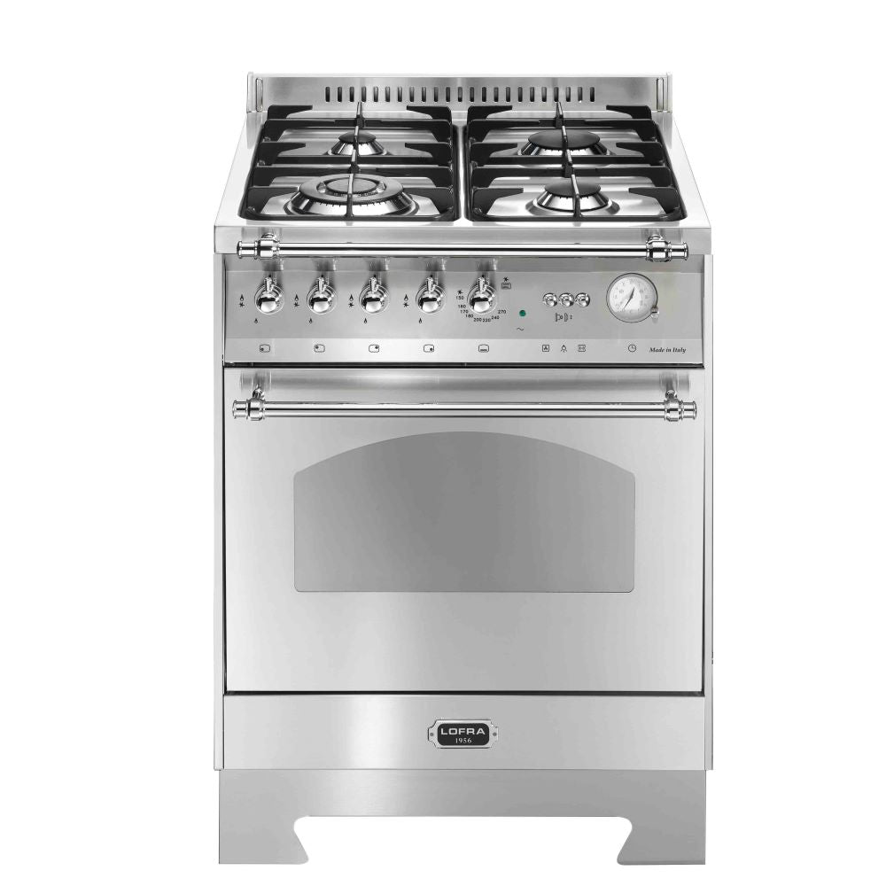 Lofra Dolcevita RS66 MFT / GV CI Gas Dual Fuel Range Cooker 60cm Chrome