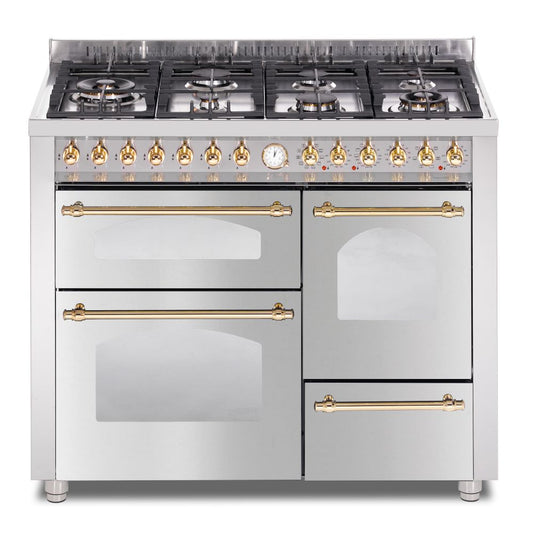 Lofra Dolcevita 110 RST116MFET+SMFT/2AEO Stainless Gas Dual Fuel Range Cooker 110cm