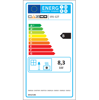 Gazco Reflex 75T Balanced Flue Gas Fire with Evoke Steel Frame