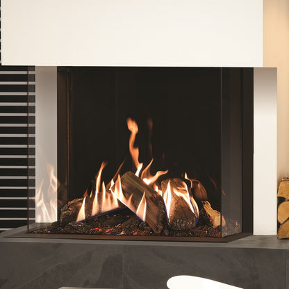 Gazco Reflex 75T-3 3 Sided Balanced Flue Gas Fire with Edge Frame