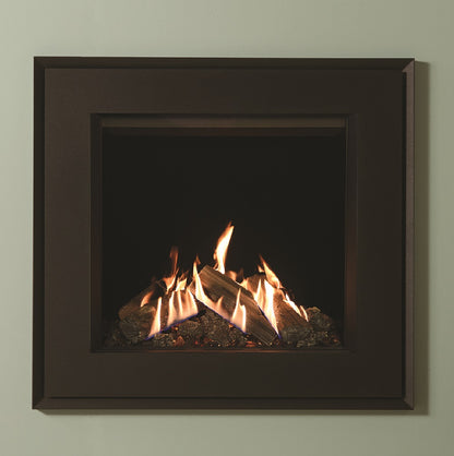 Gazco Reflex 75T Balanced Flue Gas Fire with Evoke Steel Frame