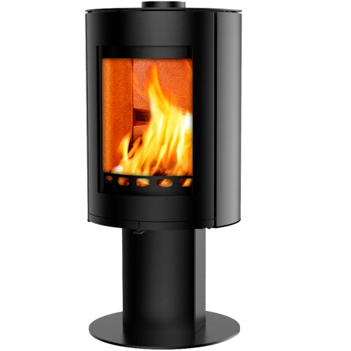 Rondo 5 Pedestal Wood Burning Cylindrical Stove 5 kw.