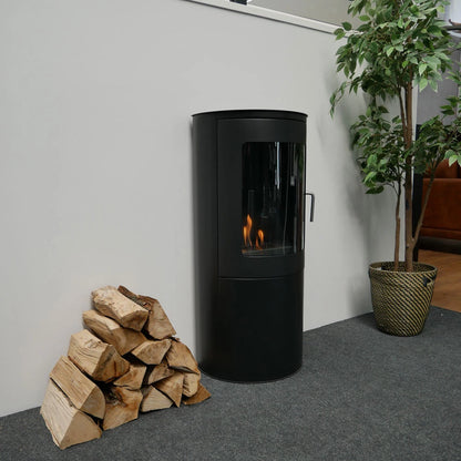 Scandi-Flame Richmond Semi Cylindrical Flat Backed Bioethanol Stove