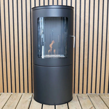 Scandi-Flame Richmond Semi Cylindrical Flat Backed Bioethanol Stove