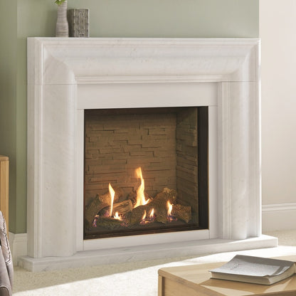 Gazco Riva2 750HL Balanced Flue Log Effect Gas Fire with Edge Frame