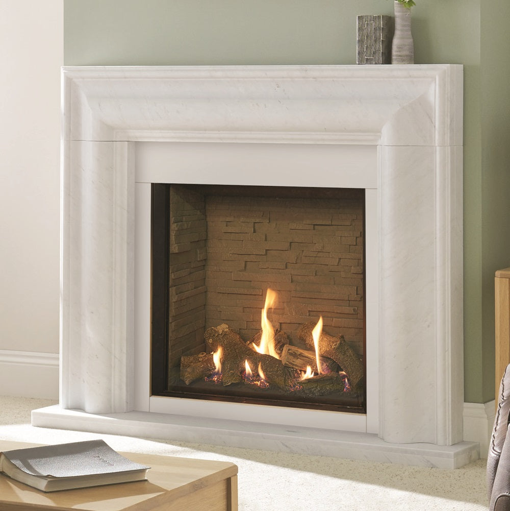 Gazco Riva2 750HL Conventional Flue Log Effect Gas Fire with Edge Frame