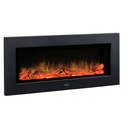 Dimplex SP16 Wall Mounted or Recessed Log Effect Electric Fire Anthracite Black