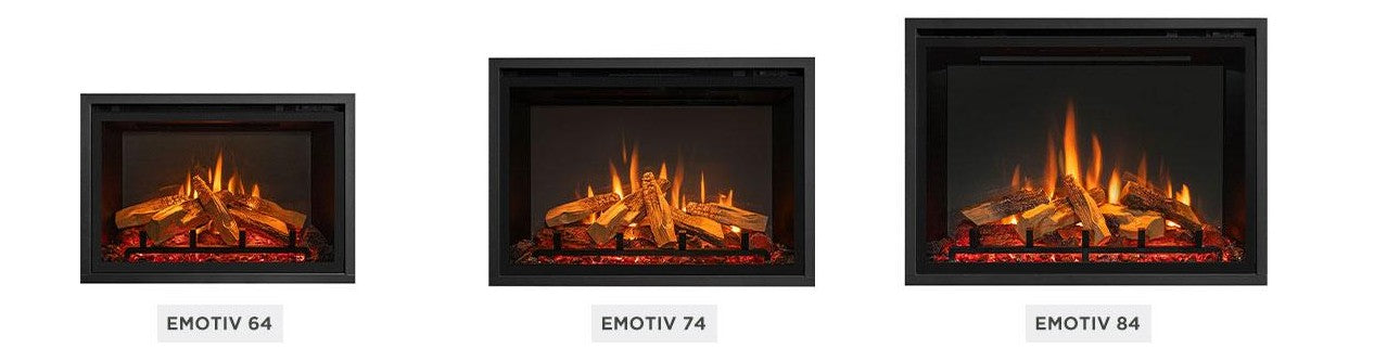 eMotiv 84 Electric Fire 3 different sizes