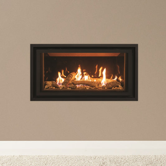 Gazco Studio 1 Conventional Flue Gas Fire with Edge+ Frame