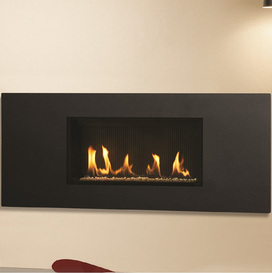 Gazco Studio 1 Slimline Balanced Flue Gas Fire with Steel 2 Frame