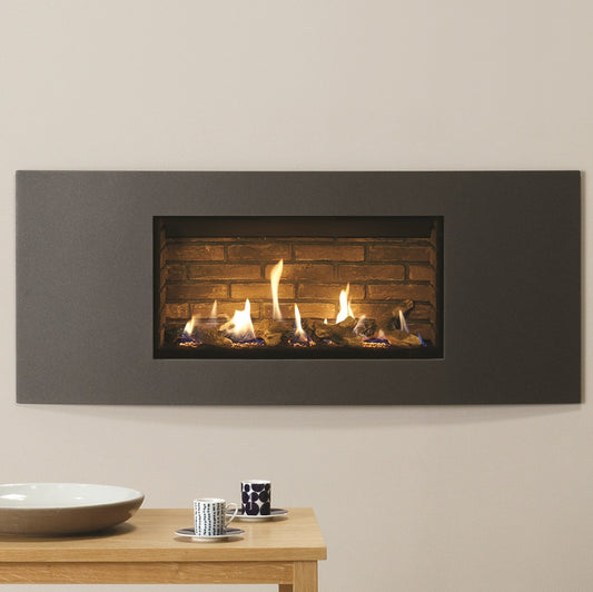 Gazco Studio 1 Slimline Balanced Flue Gas Fire with Verve Frame