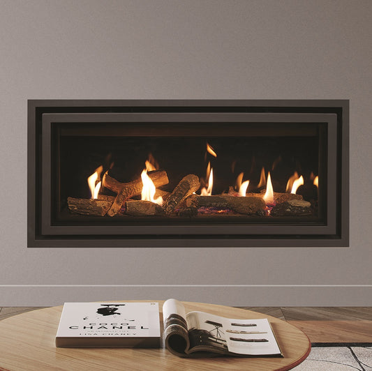 Gazco Studio 2 Balanced Flue Gas Fire with Edge+ Frame