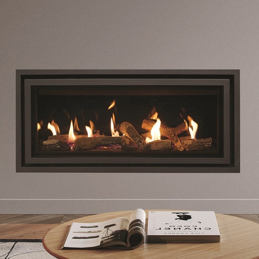 Gazco Studio 2 Conventional Flue Gas Fire with Edge+ Frame