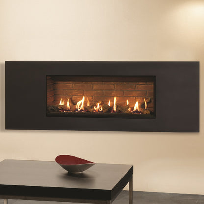 Gazco Studio 2 Slimline Balanced Flue Gas Fire with Verve Frame