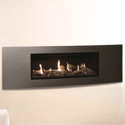 Gazco Studio 2 Conventional Flue Gas Fire with Verve Frame