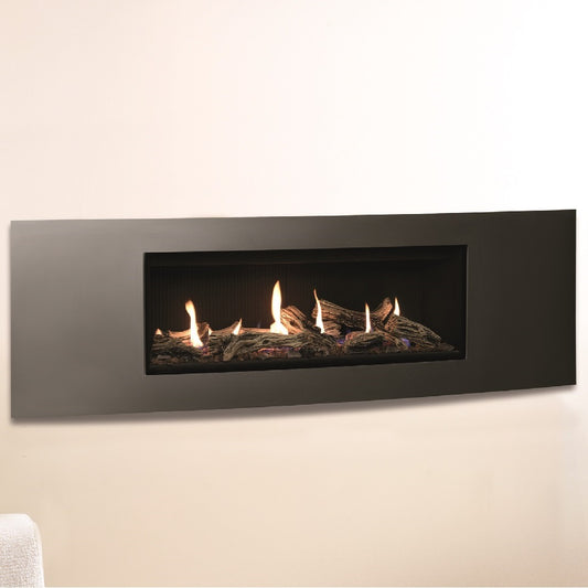 Gazco Studio 2 Conventional Flue Gas Fire with Verve Frame