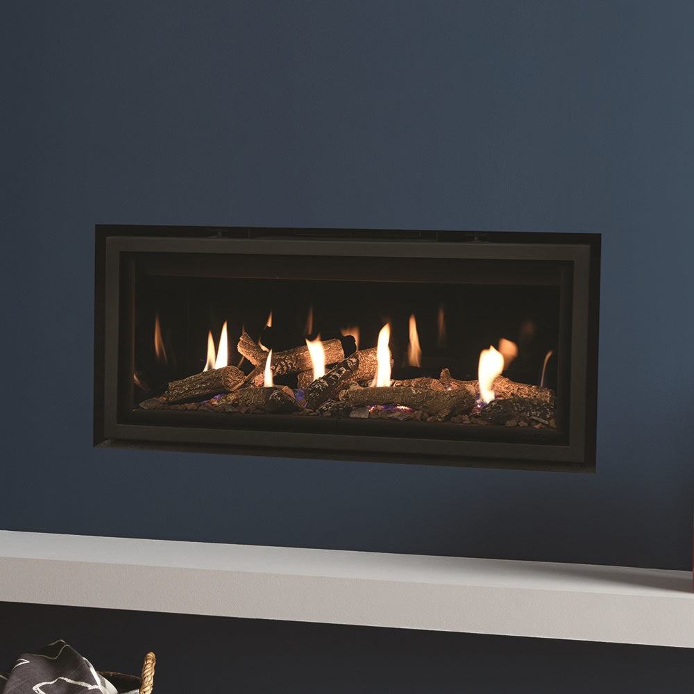 Gazco Studio 2 Balanced Flue Gas Fire with Edge Frame