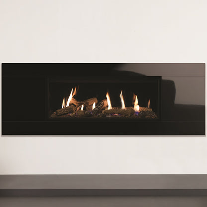 Gazco Studio 2 Balanced Flue Gas Fire with Glass Frame