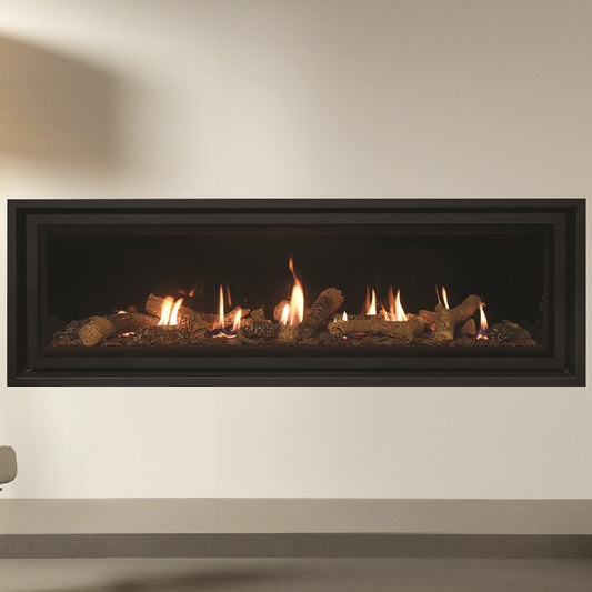 Gazco Studio 3 Balanced Flue Gas Fire with Edge+ Frame