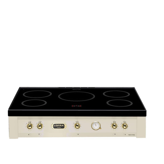 Lofra Dolcevita 90 Range Top T96/5i Induction 5 Zone Chef Top Cream Hob 90cm