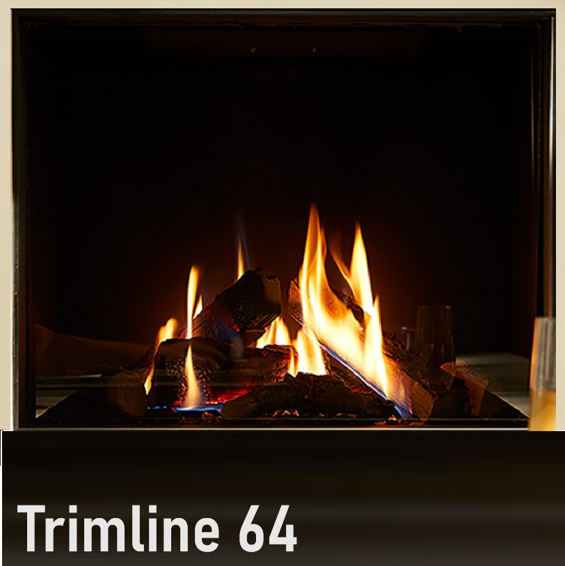 Trimline TL64 Front Facing Balanced Flue Remote Controlled Gas Fire