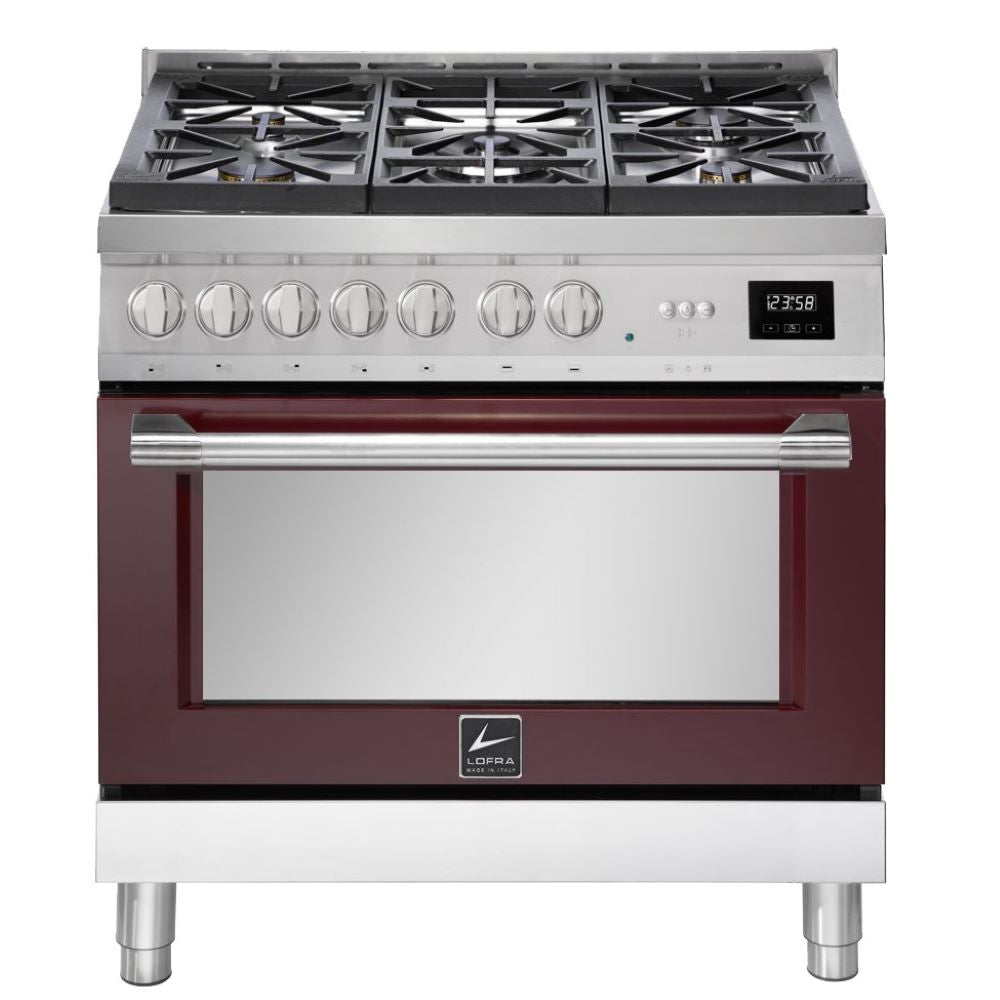 LOFRA ITALIA 90 ARG96WGVGT Red Large Gas Oven Range Cooker 90cm