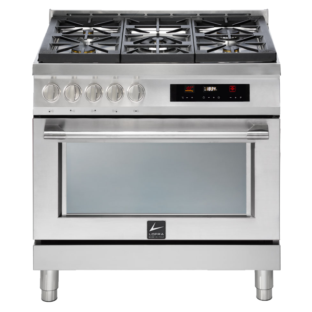 LOFRA ITALIA 90D AS G96WMFTA AEO Stainless Gas Dual Fuel Range Cooker 90cm