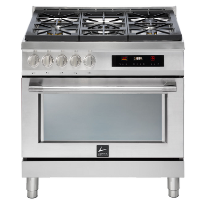 LOFRA ITALIA 90D AS G96WMFTA AEO Stainless Gas Dual Fuel Range Cooker 90cm