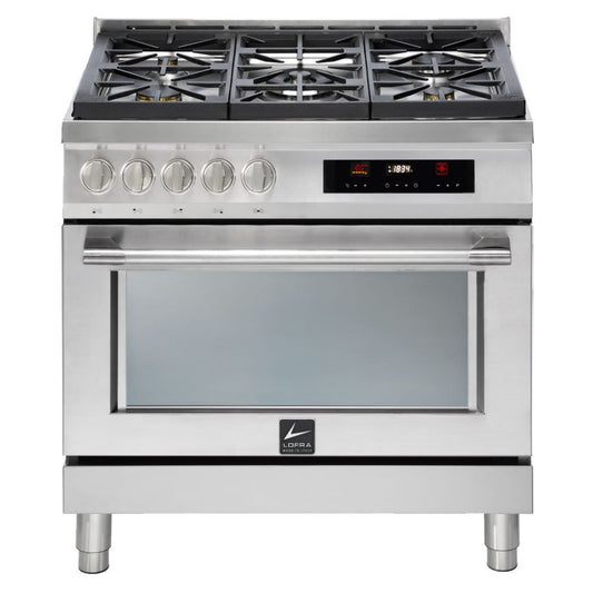 LOFRA ITALIA 90D AS G96WMFTA AEO Stainless Gas Dual Fuel Range Cooker 90cm