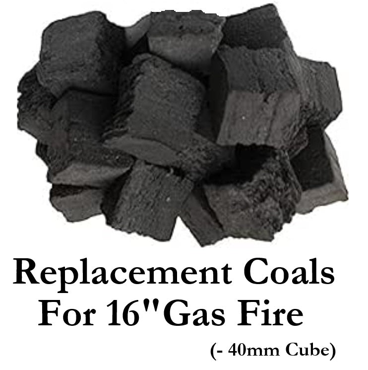 Replacement Coals for Gas Fires – 20 Pack Coal Replacement Set 40mm