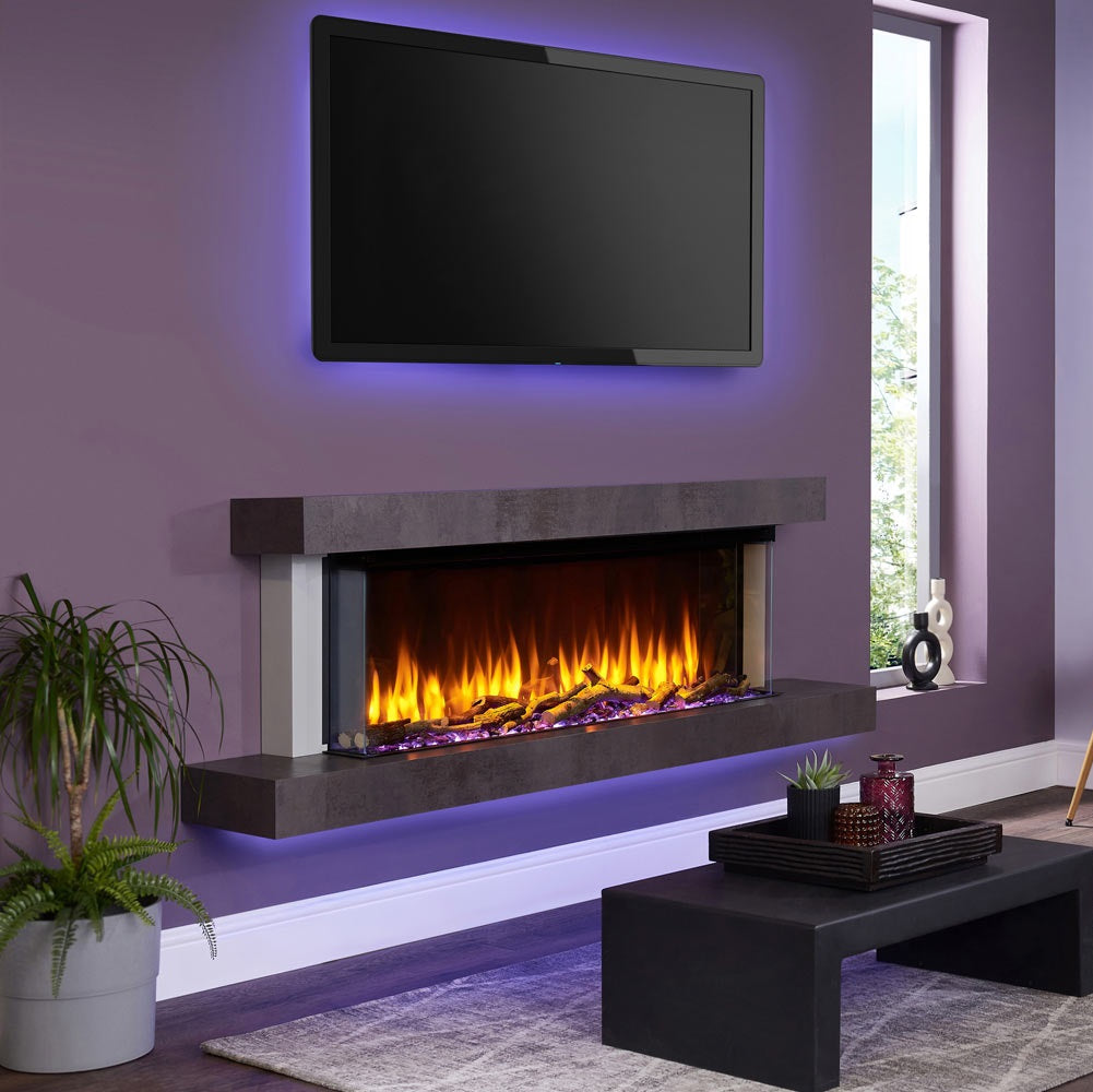 C&J iRange i1100e Slimline Multi-Sided Electric Fire