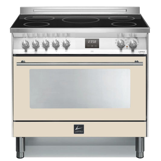 Lofra Venezia 90s PBID 96MFT /5i Cream Induction Electric Range Cooker 90cm