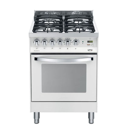 Lofra Rainbow 60 PBP 66MFT GVT/ C White Gas Dual Fuel Range Cooker 60cm