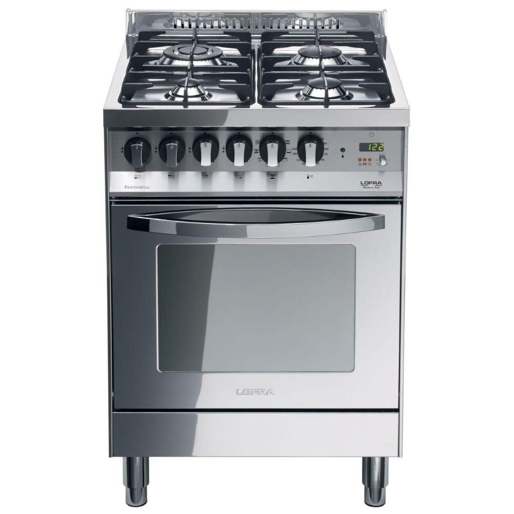 Lofra Rainbow 60 PL66 MFTGVT C Steel Gas Dual Fuel Range Cooker 60cm