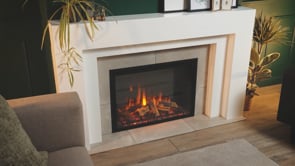 Gazco eMotiv 74 Recessed Electric Fire with Chromalight Remote and App Control