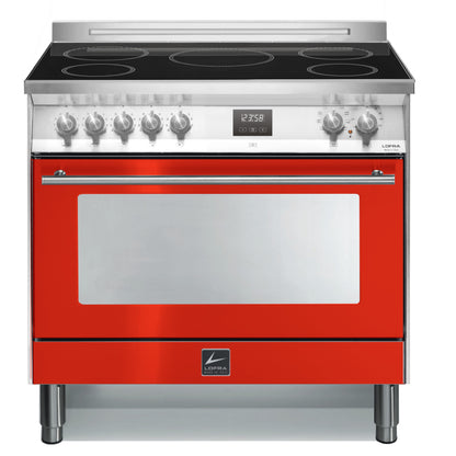 Lofra Venezia 90s PRG 96MFT /5i Red Induction Electric Range Cooker 90cm