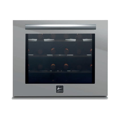 Lofra Professional Integrated Wine Cooler 24T Steel 24 Bottle Dual Zone Wood Shelving