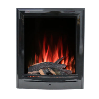 Ecodesign 16" e-Deep Large Log Pulse Electric Log Effect Fire in Black Nickel