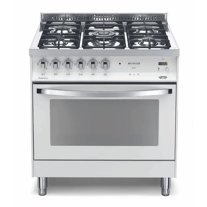 Lofra Rainbow 80 PBIG 86MFT GVT C White Gas Dual Fuel Range Cooker 80cm