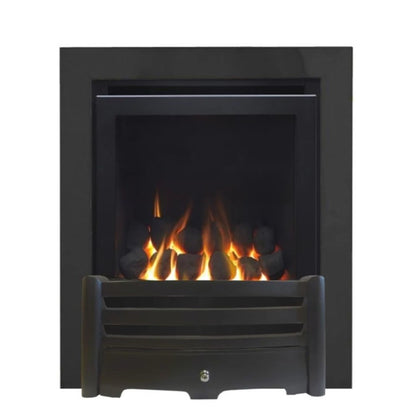 Series 4000 HE CF Coal Effect High Efficiency Gas Fire with Black Frame & Fret