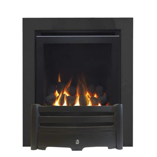 Series 4000 HE CF Coal Effect High Efficiency Gas Fire with Black Frame & Fret