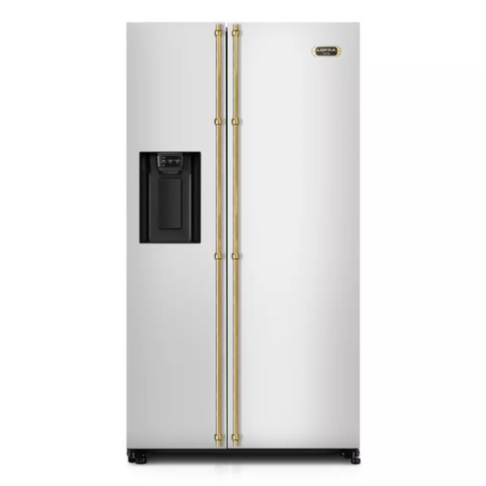 Stainless Steel  Lofra Dolcevita GF-917 American Fridge Freezer SXS 92cm